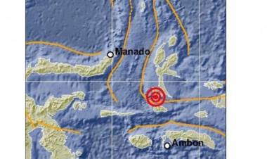 Barat Laut Ternate Diguncang Gempa 5,6 SR