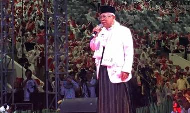 Soal Pidato AHY, Ma'ruf:  Berarti Ada Kecenderungan Dukung Pak Jokowi dan Saya