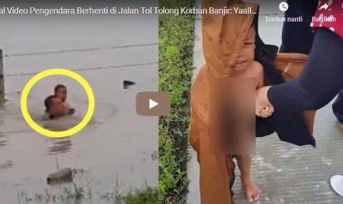 Viral Video Pengendara Mobil Berhenti di Jalan Tol Tolong Bayi Korban Banjir
