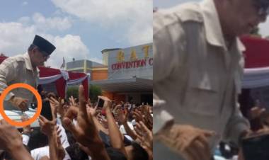 Pakai Sarung Tangan, Prabowo Salami dan Sapa Ribuan Masyarakat Jambi