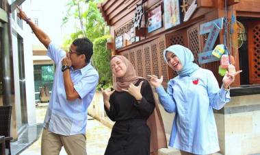 Serunya Sandi Kampanye di Lamongan Bareng Nissa Sabyan