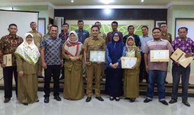 HPSN 2019, DLHD Provinsi Jambi Ganjar Penghargaan Kepada Desa Dataran Kempas dan Petajen