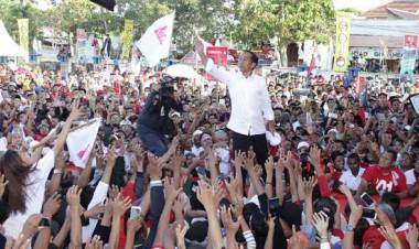 Jokowi Klaim Raih 70 Persen Suara di Asahan