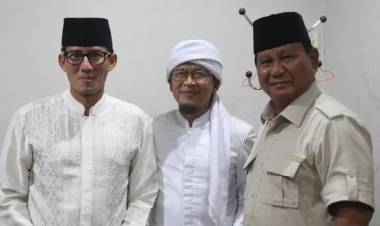 Prabowo dan Sandi Sowan ke Aa Gym Jelang Debat, Ini Nasehat Aa...