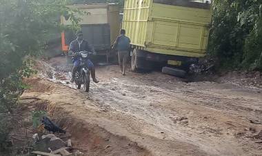 Lapor Bupati, Sawit Warga Busuk Tak Bisa Dijual Karena Jalan di Bajubang Rusak Parah 