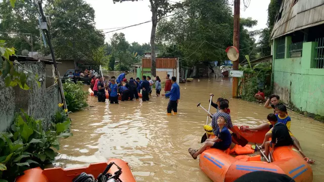 Banjir Hantam Sejumlah Wilayah Kota Tangerang Akibat Luapan Cisadane