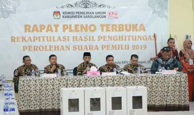 Pleno KPU Sarolangun Tinggal 3 Kecamatan Lagi