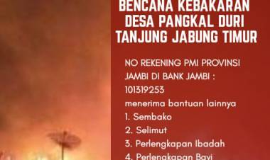 PMI Jambi Ajak Masyarakat Bantu Donasi Korban Kebakaran Tanjabtim
