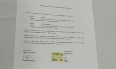 Penuhi Janji, MMC Berikan Uang Symponi Kepada 6 Karyawan