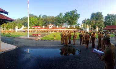 Duh!.. Hari Pertama, Ratusan ASN Merangin Bolos Kerja