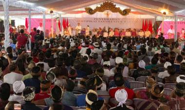 Asyik, Jokowi Bagikan 3.000 Sertifikat Tanah di Bali