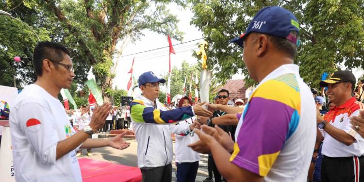 Obor Api Asian Games 2018 di Kantor Gubernur NTB Lombok