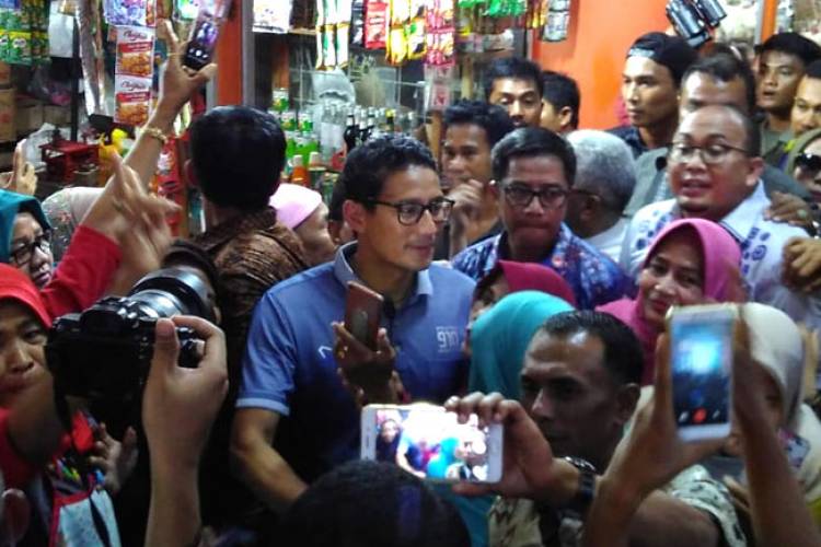 Di Padang, Uda Sandi Sebut Perekonomian Sekarang Melambat