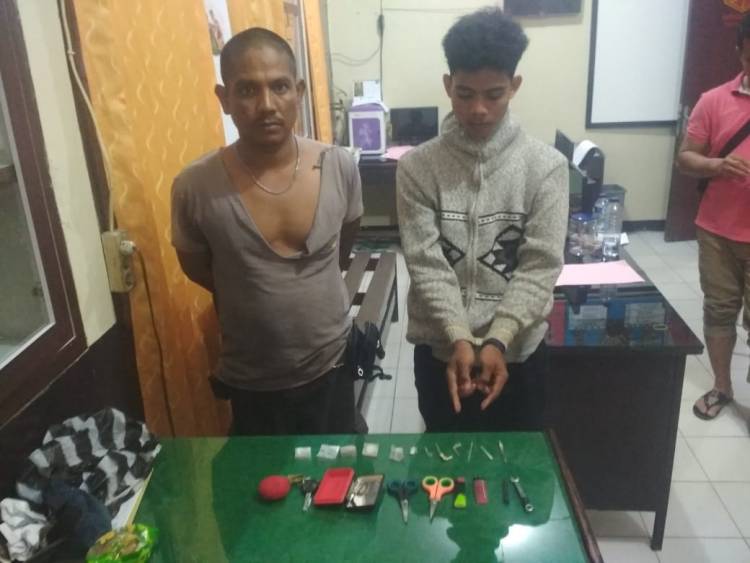 Begini Aksi Penangkapan Dua Pengedar Narkoba di  Dharmasraya