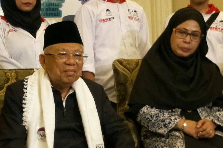 Maruf Amin Ajak Santri Sumsel Dukung Jokowi-Amin