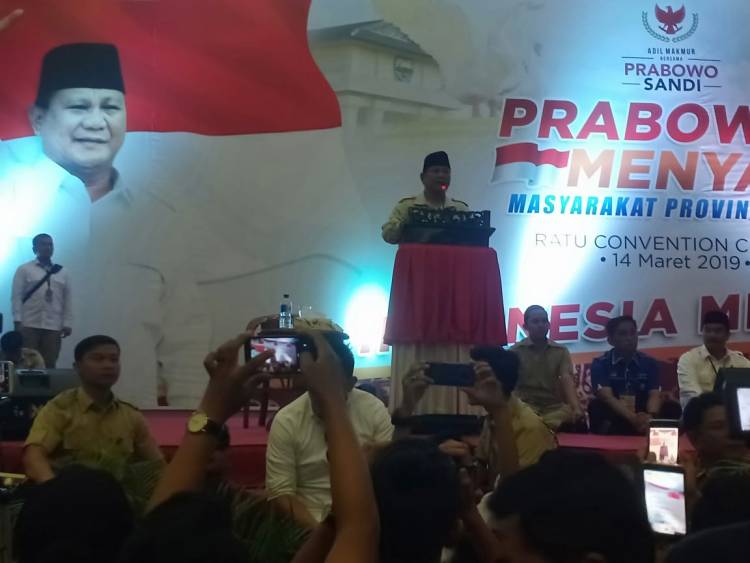 Pendukung Prabowo di Jambi Siap Patahkan Hasil Survei yang Memenangkan Jokowi