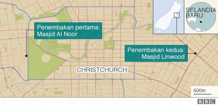 Penembakan Brutal di 2 Masjid Selandia Baru, 4 Orang Ditangkap