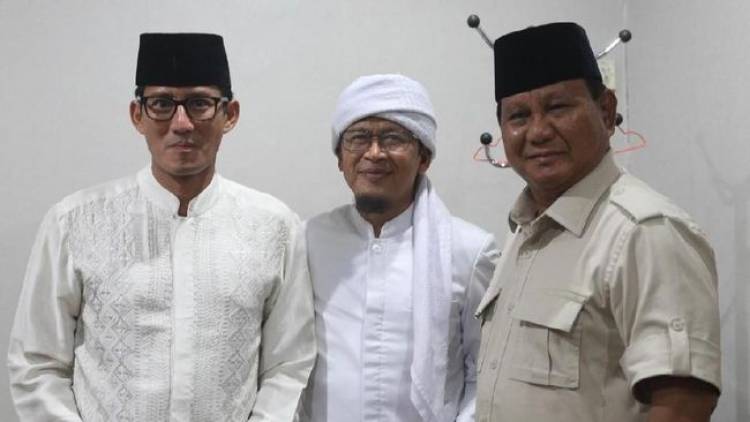 Dukung Prabowo-Sandi, Aa Gym: Bismillah Saya Pilih 02