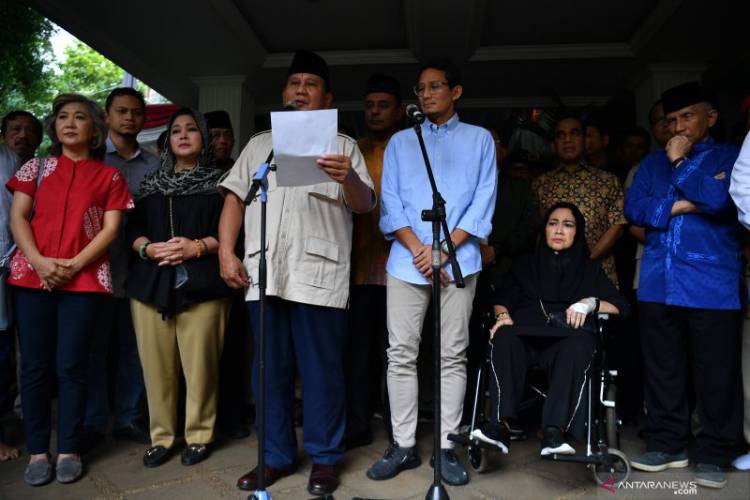 Prabowo-Sandi Gelar Jumpa Pers Jelaskan Gugatan Pilpres