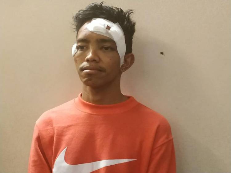 Lagi Tidur, Andri Bibir Kaget Dikepung Brimob