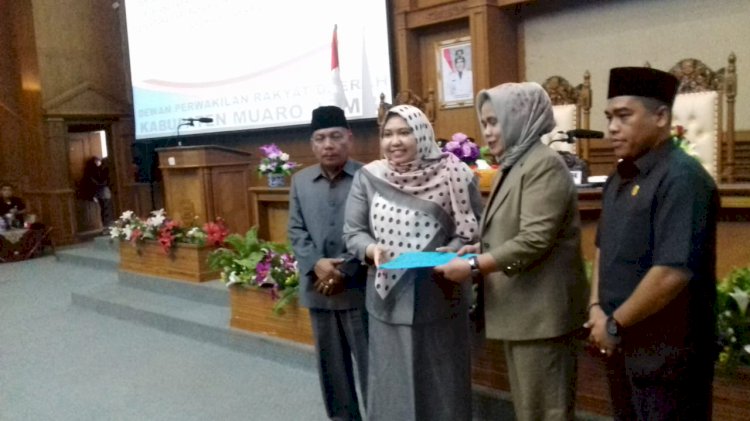 DPRD Muarojambi Gelar Paripurna Penyampaian Rancangan KUA PPAS APBD-P 2019