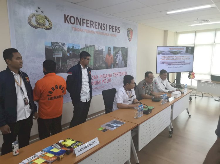 Bareskrim Polri Ringkus Cukong Illegal Loging di Jambi dan Sumsel