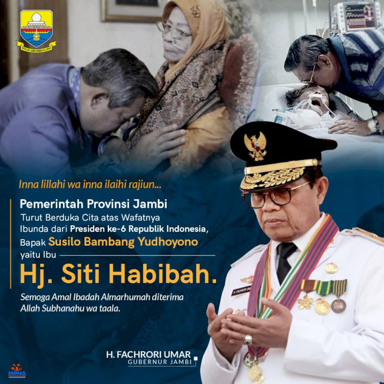 Gubernur Fachrori Sampaikan Duka Atas Wafatnya Ibunda Presiden ke-6 RI Susilo Bambang Yudhoyhono