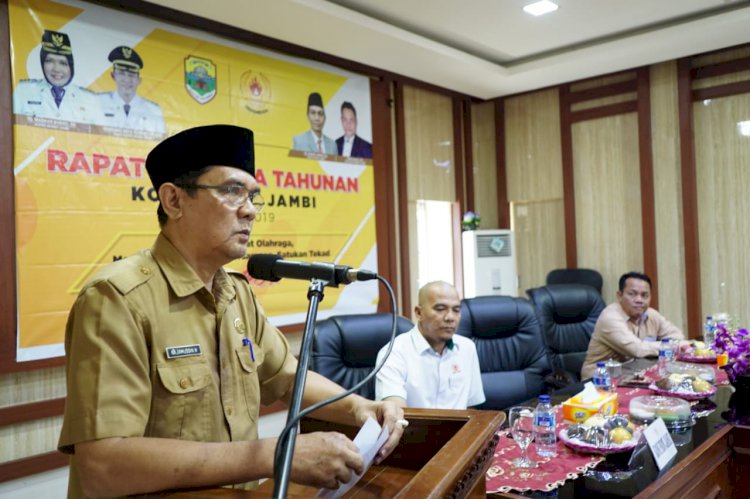 Dihadiri Asisten I, KONI Muarojambi Gelar Rapat Anggota Tahunan 2019
