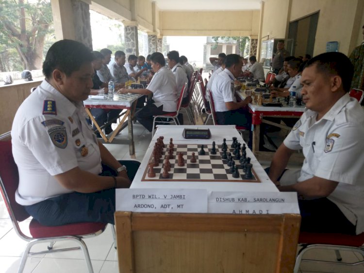Dishub Sarolangun Juara Event Turnamen Catur Kementerian Perhubungan