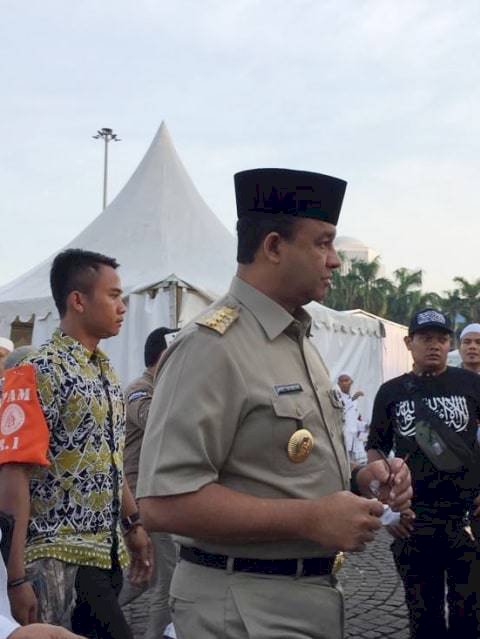 Anies Disambut Teriakan 'Gubernur Indonesia'