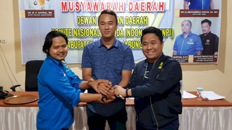 Terpilih Secara Aklamasi, Dadang Ginanjar Pimpin DPD KNPI Tanjab Barat