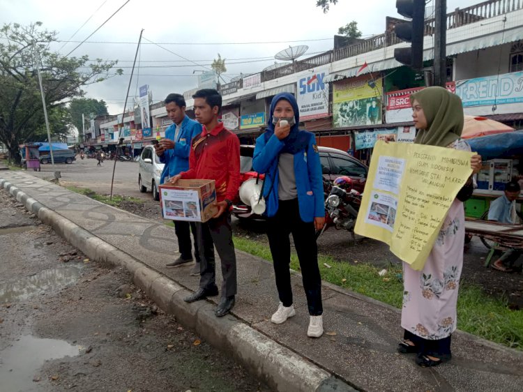 Galang Dana Untuk Siti Jamilah, PMII Cabang Sarolangun Turun ke Jalan