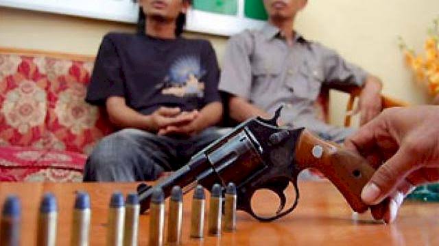 Sering Tenteng Senpi, Warga Asal Sumsel Ini Diamankan Aparat Polsek Mestong Muarojambi