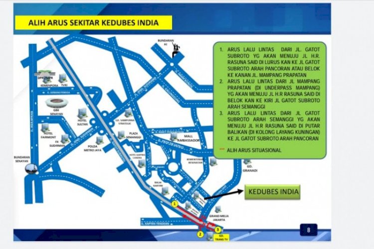 Aksi Unjuk Rasa FPI di Kedubes India, Polisi Alihkan Rute