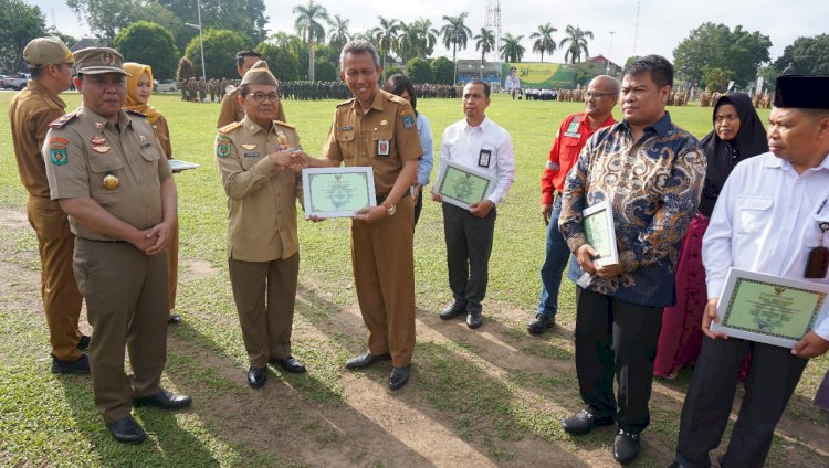Sekda Tanjabbar Ikuti Upacara Peringatan Bulan K3 Tingkat Provinsi Jambi Tahun 2020