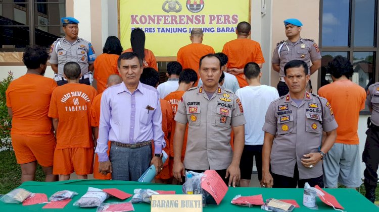 20 Hari Operasi Antik Tanjab Barat, 15 Pengedar Narkoba Ditangkap