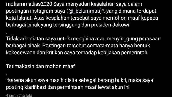 Aktivis Ini Menghina Presiden Jokowi & Meminta Maaf, Namun Begini Nasibnya...