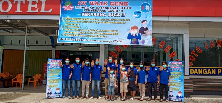 CV Waak Genk Ajak Masyarakat Kabupaten Sarolangun Cegah Penyebaran Covid- 19