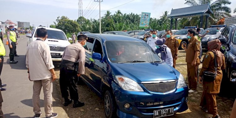 Gugus Tugas Bungo Cek Perbatasan, Kapolres: Setiap Penumpang Wajib Diperiksa!